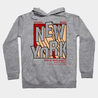 New York Typography retro poster Hoodie